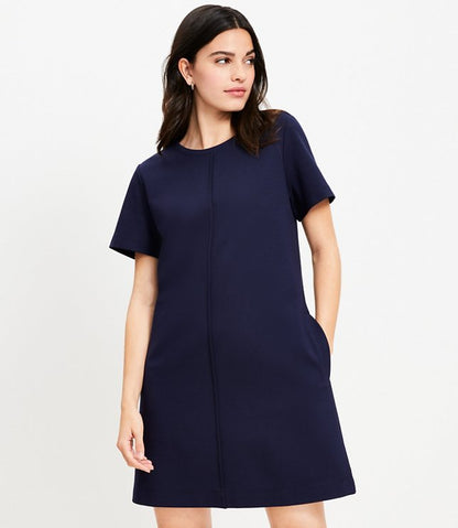 Ponte Pocket Mini Dress