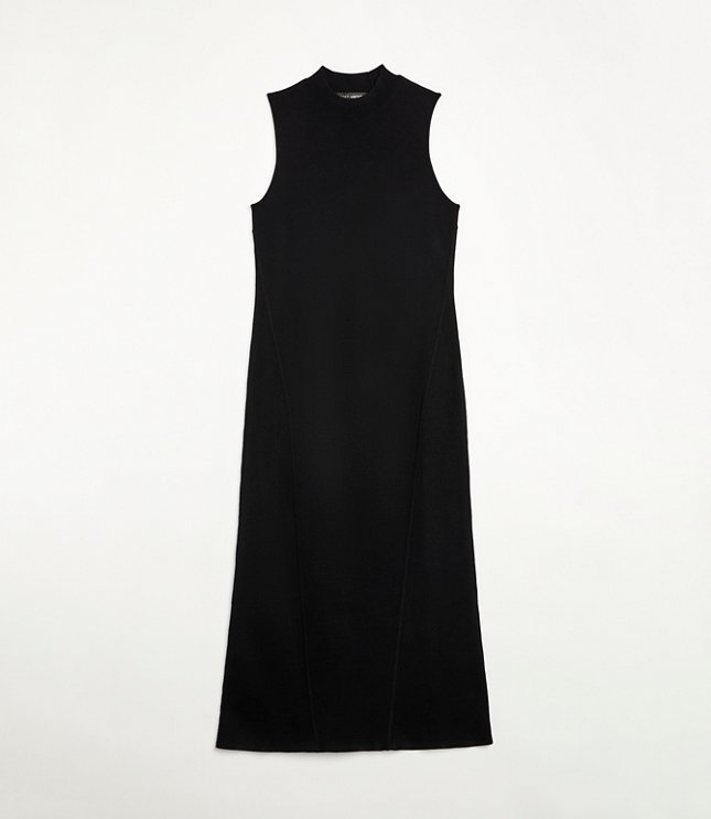 LOFT Versa Sleeveless Mock Neck Midi Dress